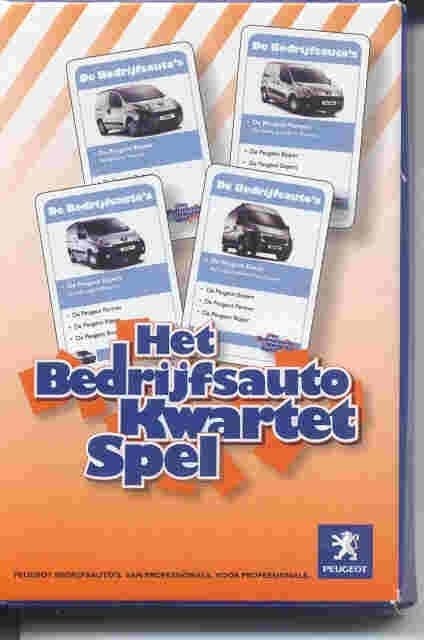 Peugeot bedrijfswagens kwartetspel, Ophalen of Verzenden, Nieuw, Auto's