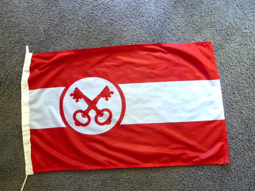 vlag, bootvlag Leiden, Diversen, Vlaggen en Wimpels, Ophalen of Verzenden, Zo goed als nieuw
