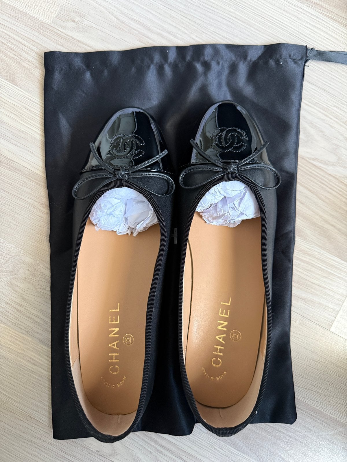Black ballerinas in size 39, Kleding | Dames, Verzenden, Zwart, Nieuw, Ballerina's