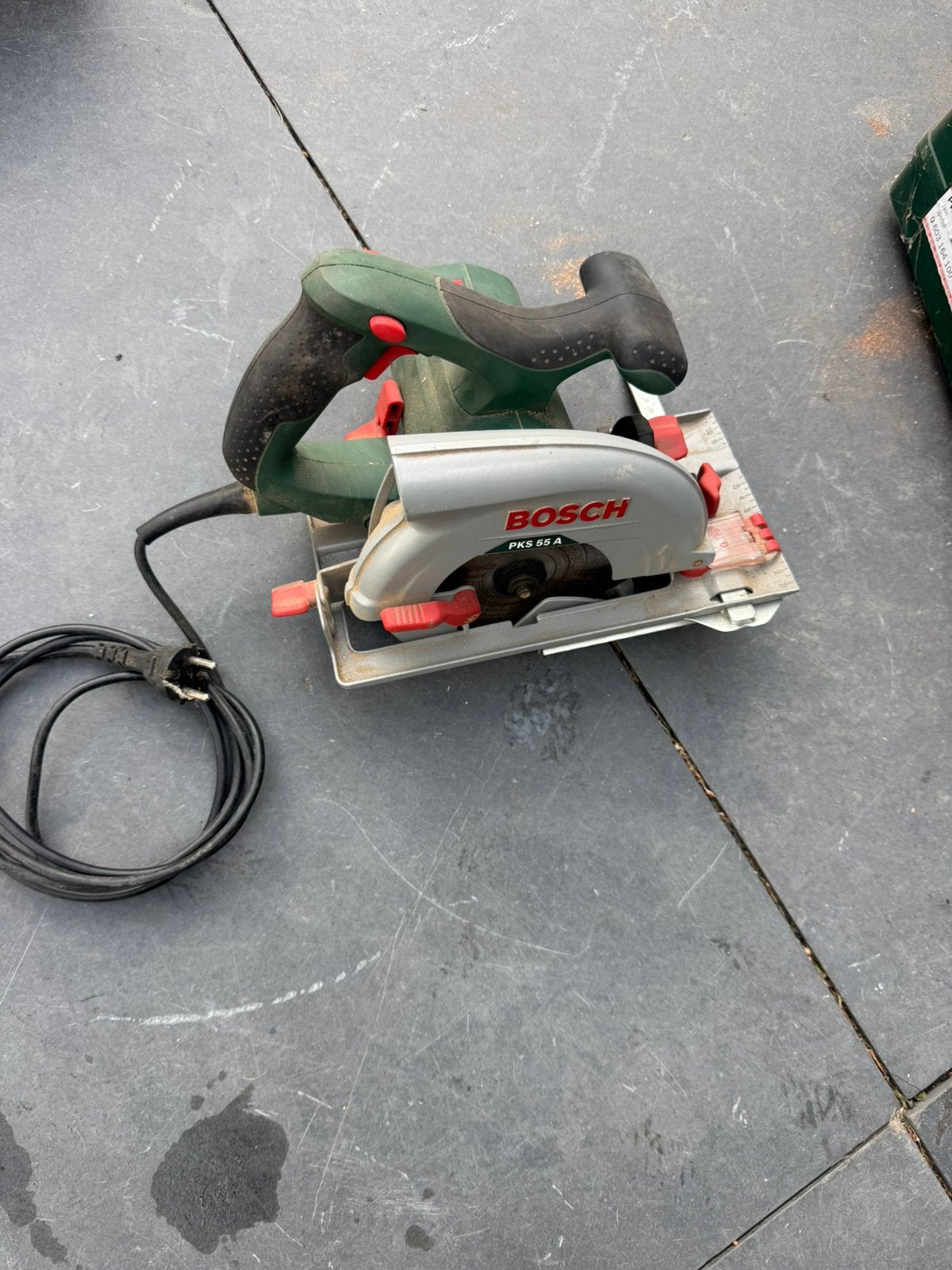 Bosch PKS 55A cirkelzaag, Ophalen, Zo goed als nieuw, 1200 watt of meer, Vlakschuurmachine