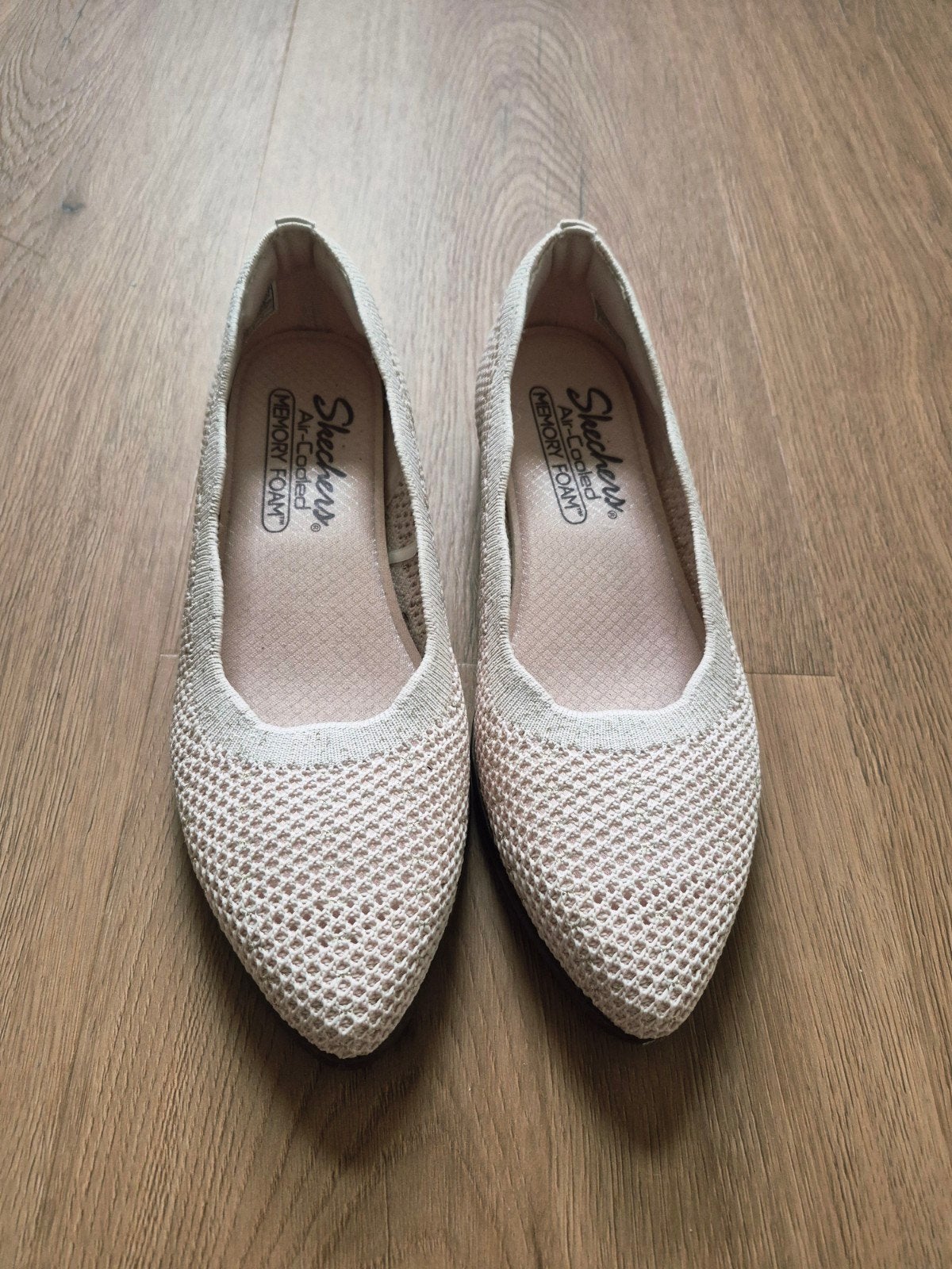 Skechers ballerina's beige - Maat 36.5, Kleding | Dames, Schoenen, Skechers, Beige, Zo goed als nieuw, Ballerina's