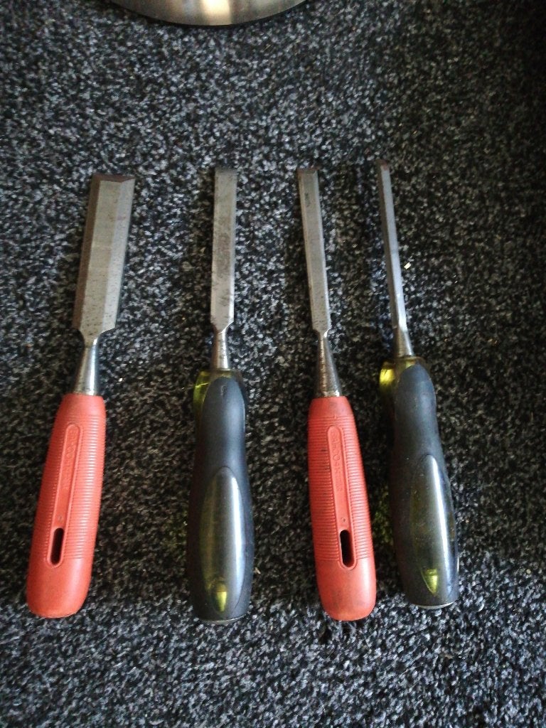 Beitels, set 4 stuks, Ophalen of Verzenden, Zo goed als nieuw, Beitel, Stanley