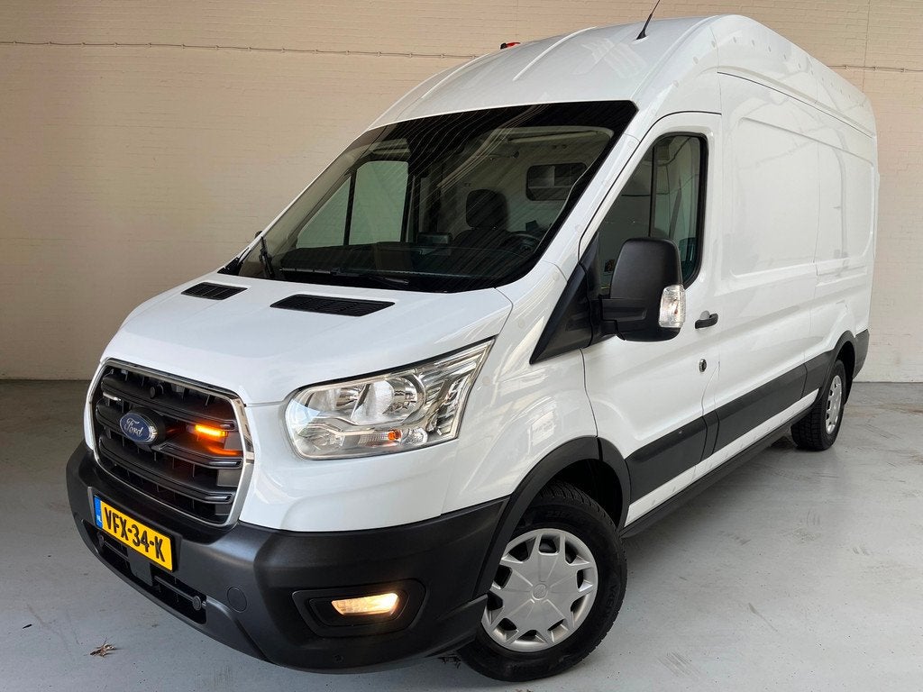 Ford Transit Servicewagen 350 2.0 TDCI 130PK euro6 L3H3 Tren, 4 cilinders, Met garantie (alle), 2800 kg, Wit
