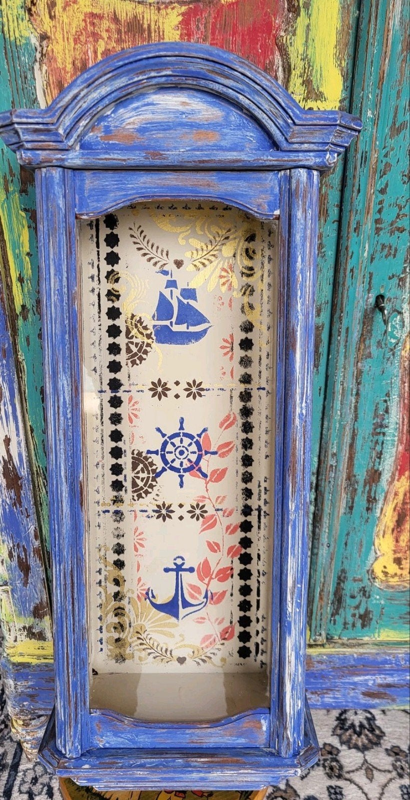 Nautisch/Kastje/Vitrinekastje/Gedenkkastje, Antiek en Kunst, Curiosa en Brocante, Ophalen of Verzenden