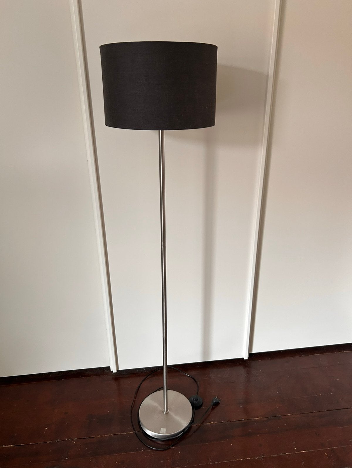Staande schemerlamp Jan des Bouvrie,  kleur kap antraciet, Huis en Inrichting, Lampen | Vloerlampen, Gebruikt, Metaal, 150 tot 200 cm