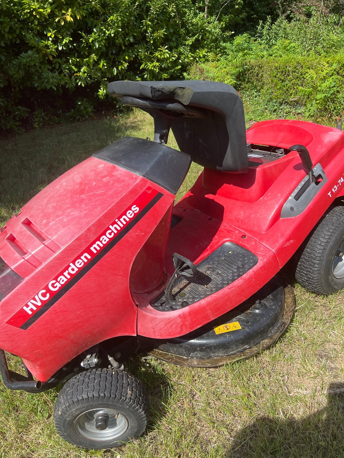 HVC Garden Machines T 13-74 LUX Zitmaaier, Cirkelmaaier, Gebruikt, Ophalen of Verzenden, Benzine-grasmaaier