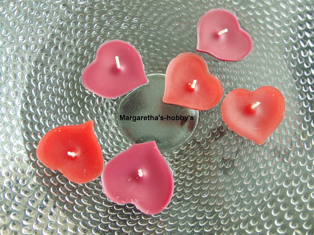 Drijfkaarsje Hartje(van 100% gerecycled kaarsvet), Overige materialen, Meerkleurig, Overige merken, Nieuw