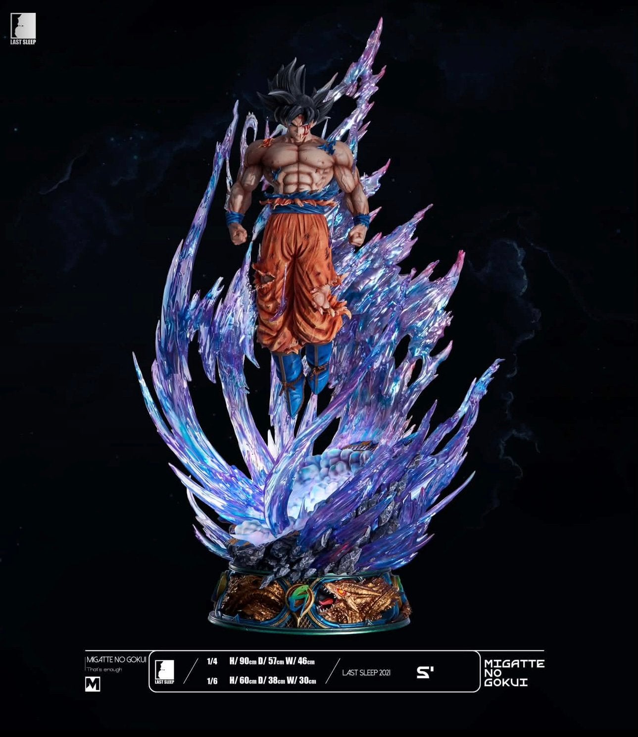 Last Sleep 1:4 Ultra Instinct Goku Dragon Ball Super Z DBZ, Ophalen, Zo goed als nieuw, Fantasy