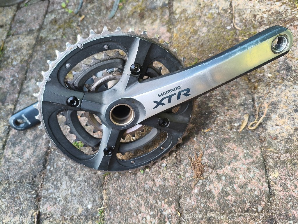 Shimano XTR crankstel, Gebruikt, Aluminium, Mountainbike, Ophalen