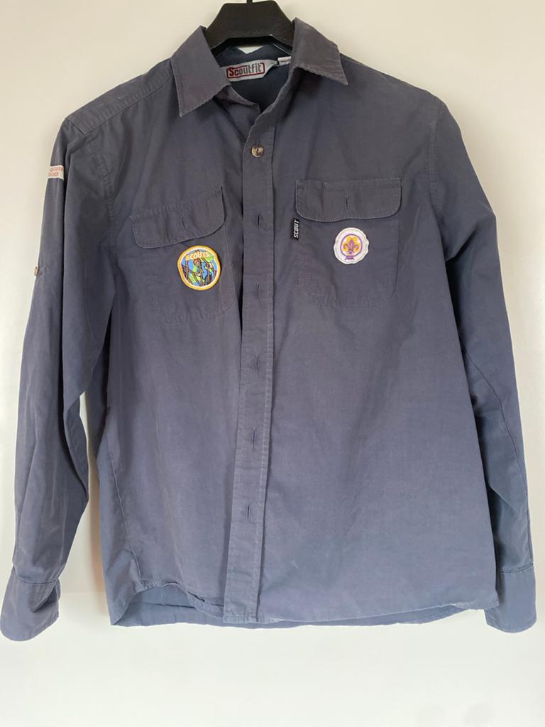 Grijze Scoutfit Scout Blouse - Maat 158, Ophalen of Verzenden, Gebruikt, Kleding
