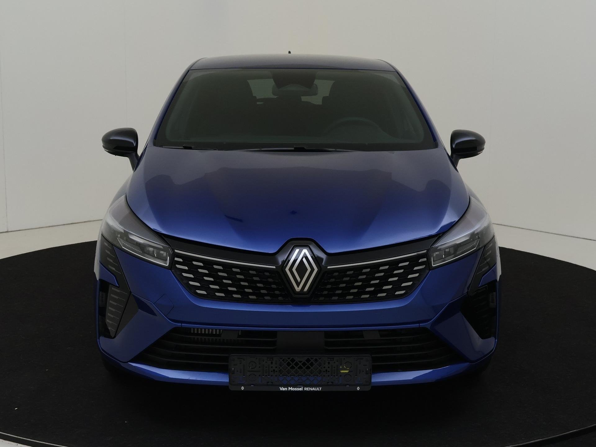 Renault Clio 1.0 TCe 90 PK GPF techno | Pack Look, Auto's, Gebruikt, Euro 6, Blauw, Leder en Stof