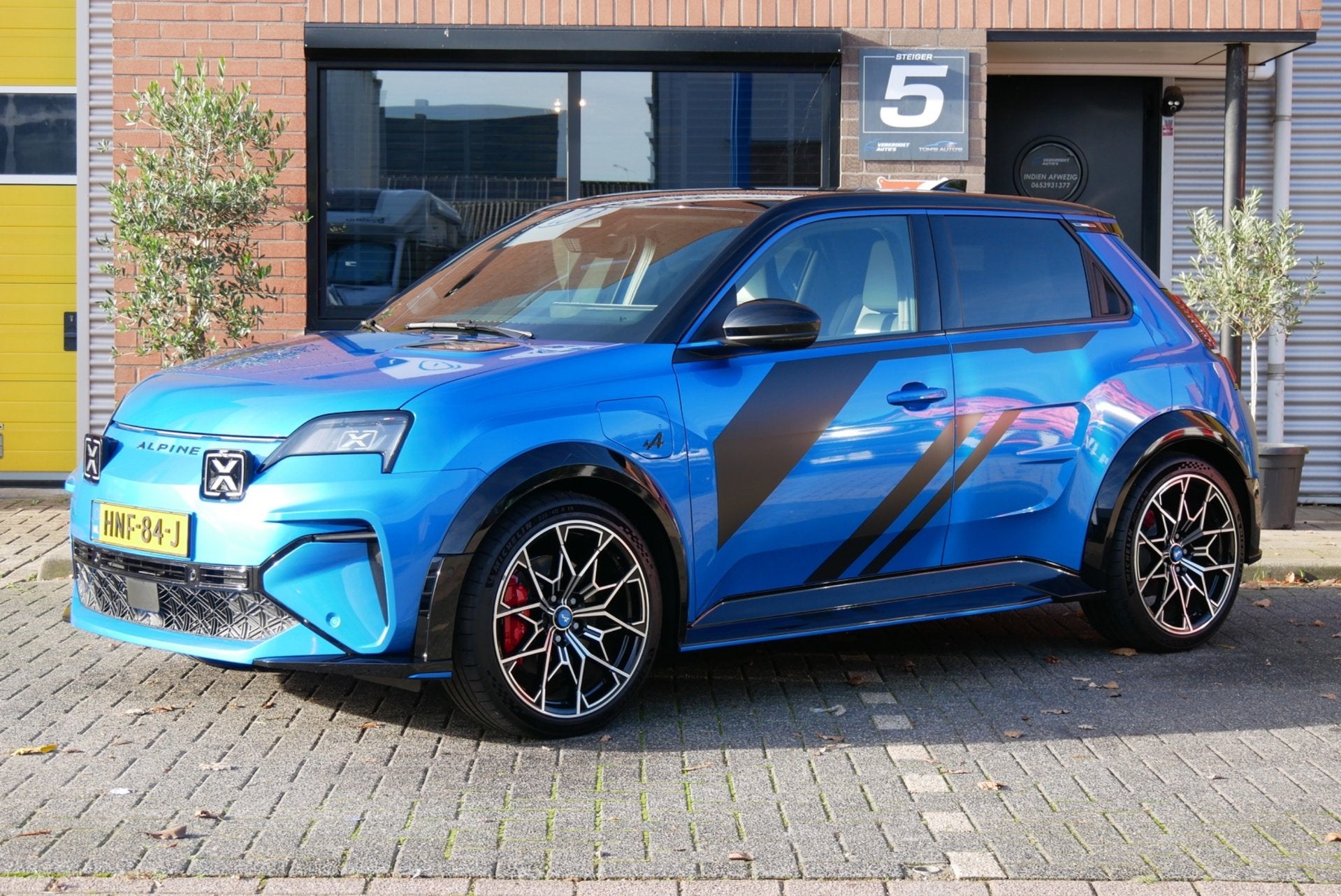 Alpine A290 GTS Premiere Edition 52 kWh. camera. stuur/stoel, Auto's, Gebruikt, Blauw, 31 min, Blauw