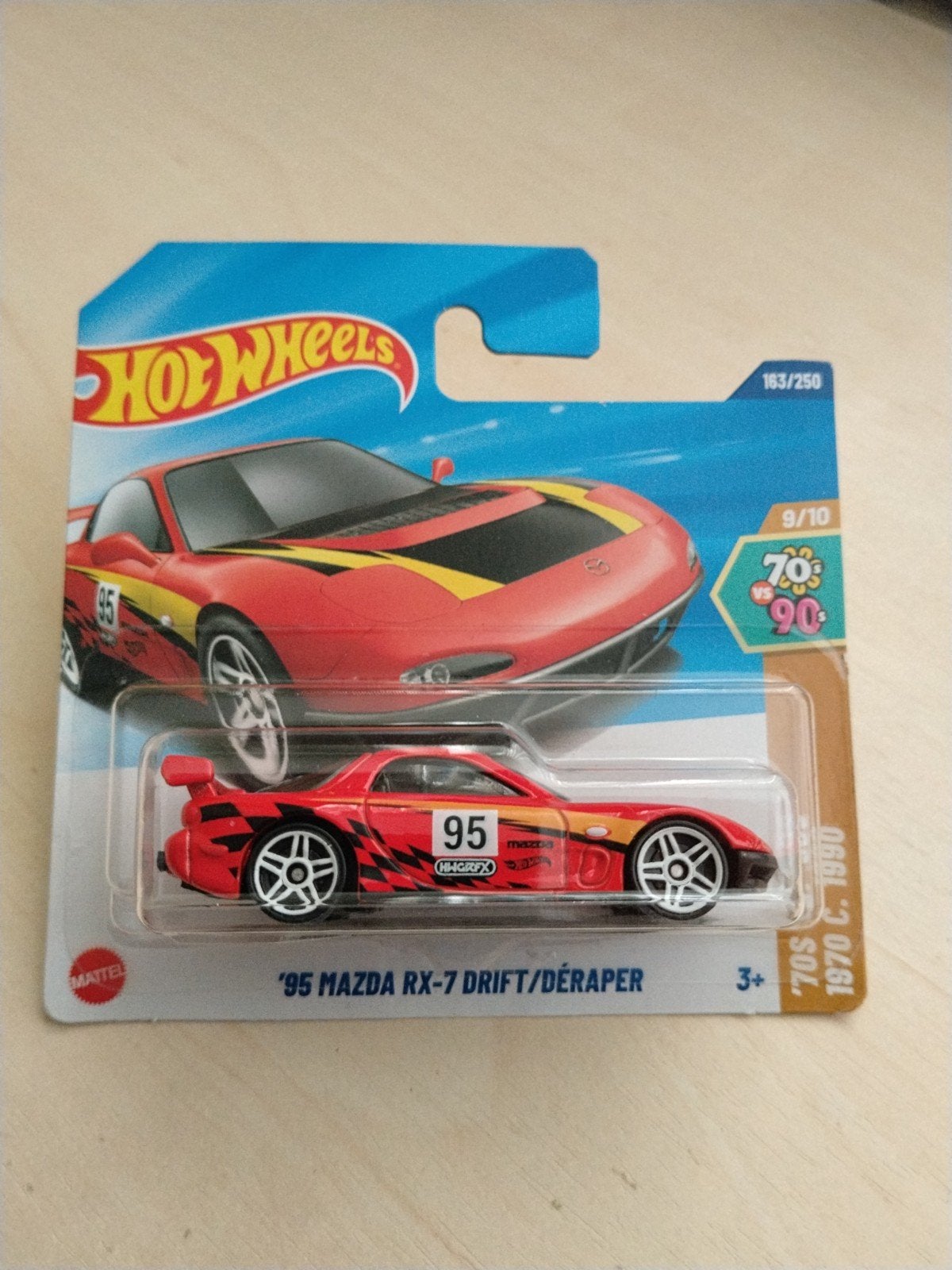 Hotwheels '95 Mazda rx-7 drift hot wheels, Hobby en Vrije tijd, Modelauto's | Overige schalen, Nieuw, Auto, Ophalen of Verzenden