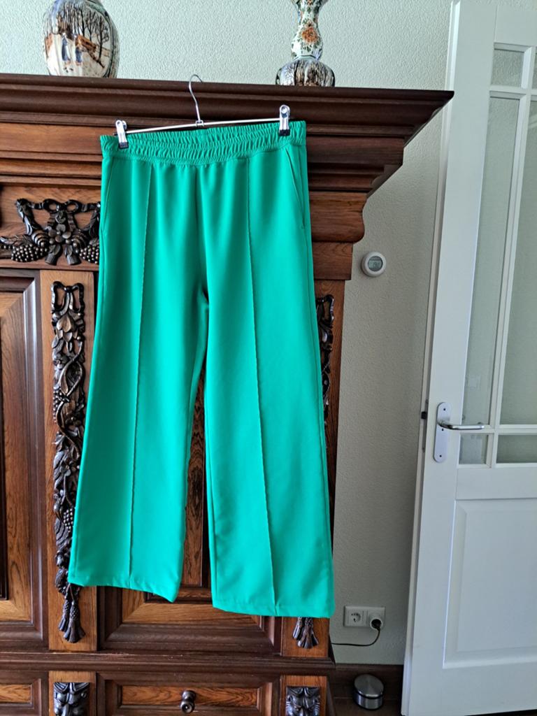 Dames Pantalon  Anna Blue maat 48, Blauw, Maat 46/48 (XL) of groter, Ophalen of Verzenden, Zo goed als nieuw
