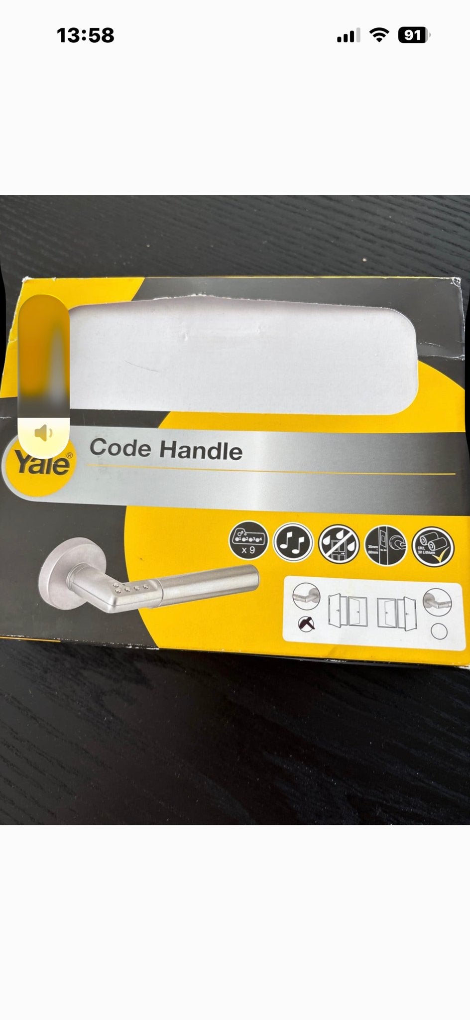 Yale Code Handle - Deurklink met Cijferslot, Ophalen of Verzenden, Nieuw, Rvs, Klink of Kruk
