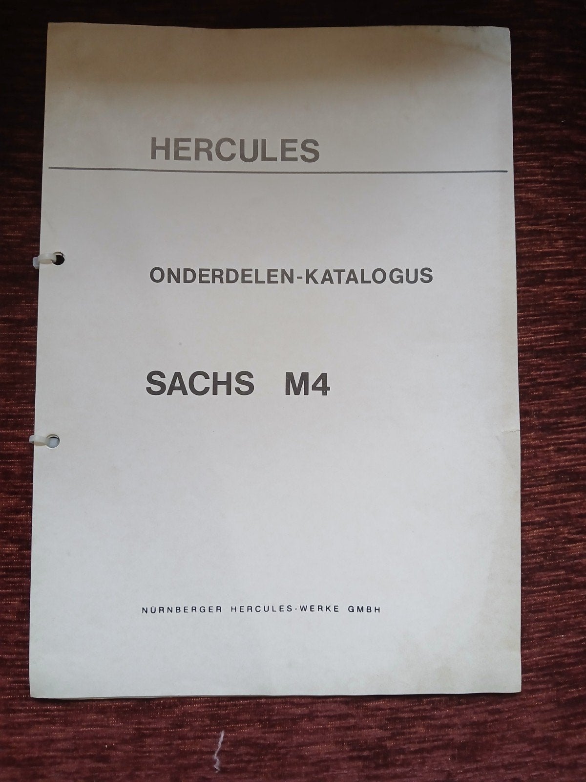 Hercules Onderdelen-Katalogus Sachs M4, Ophalen of Verzenden