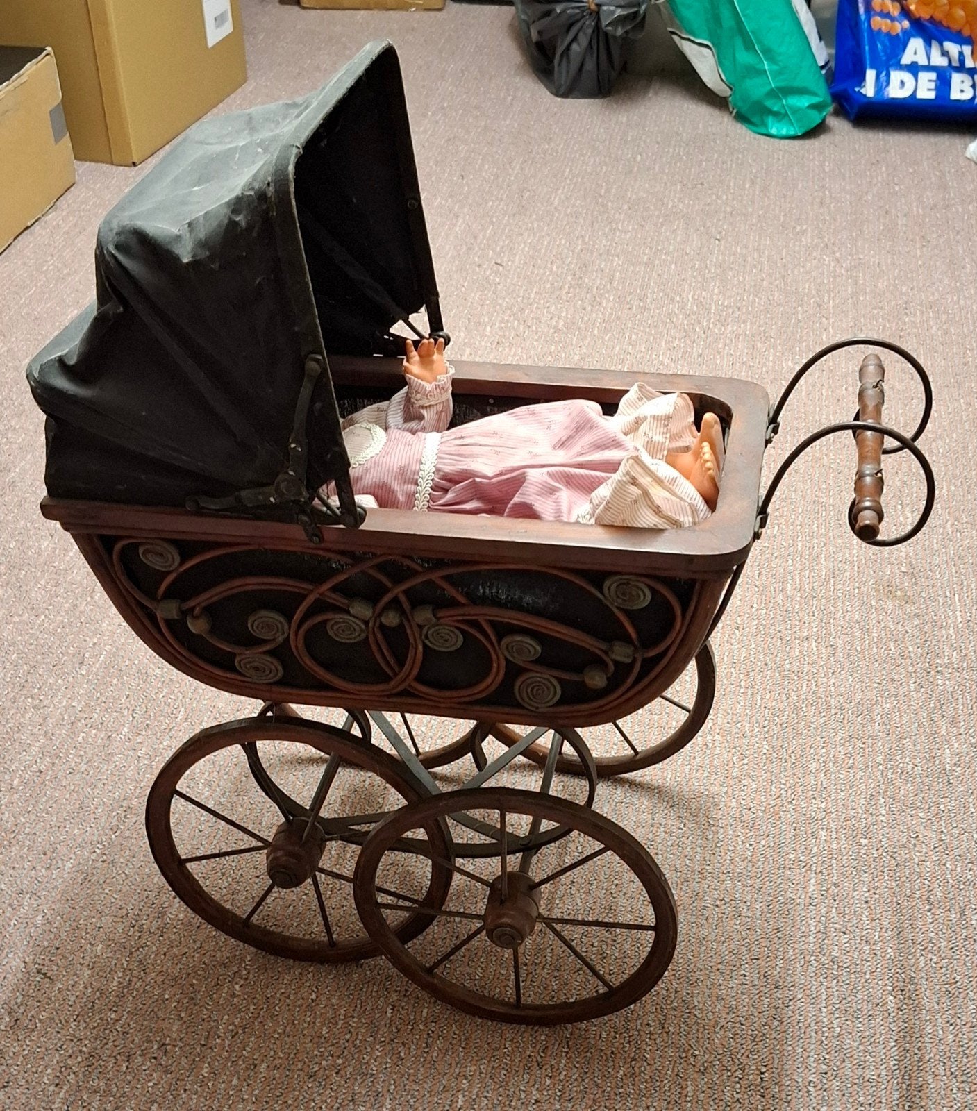vintage poppenwagen, Kinderen en Baby's, Kinderwagens en Combinaties, Ophalen, Overige merken