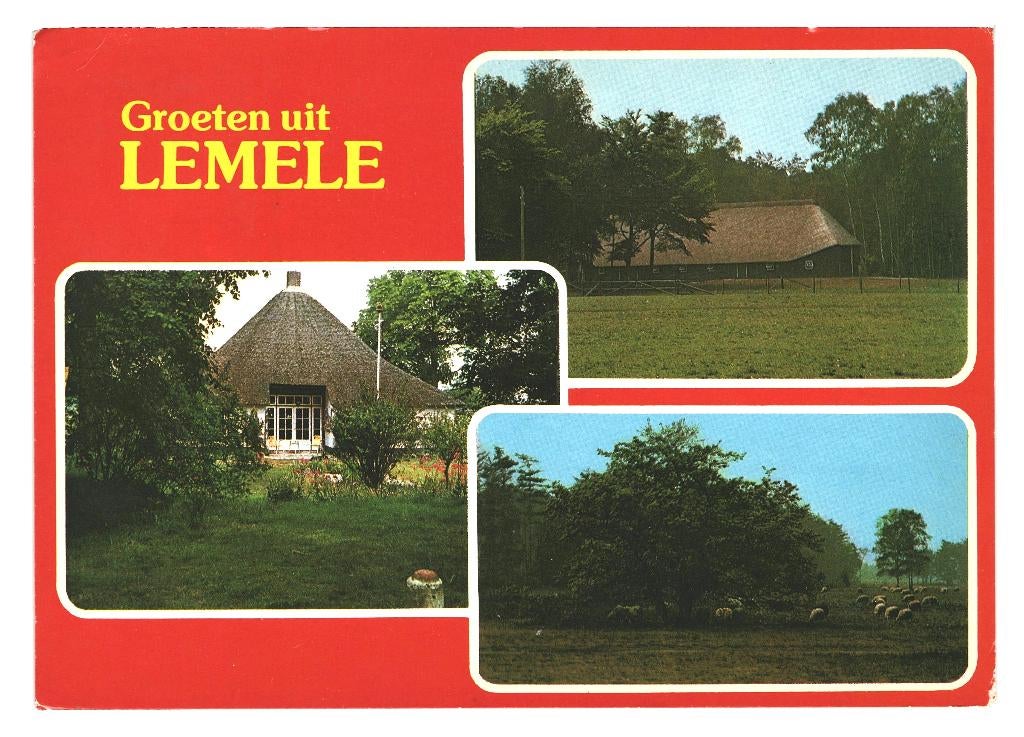 802296 Lemele 80+ Olde Lucashove Gelopen met Postzegel, Ophalen of Verzenden, 1980 tot heden, Gelopen, Overijssel