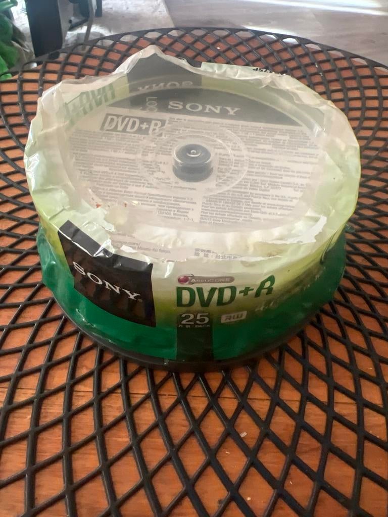 Sony DVD+R 25 stuks op spindel, Ophalen, Zo goed als nieuw