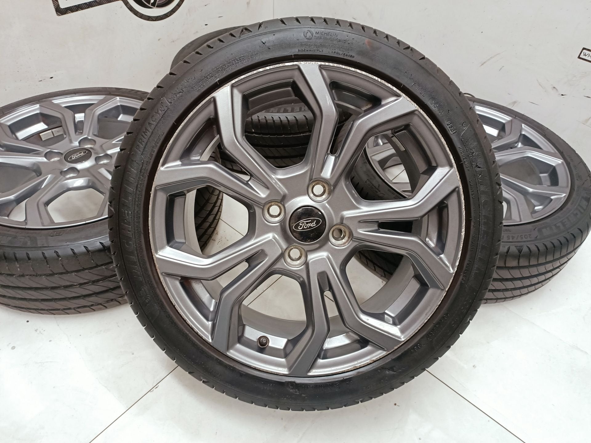 Ford Fiesta MK8 ST-line 17 inch 4x108 Michelin, Gebruikt, -, -, Banden en Velgen