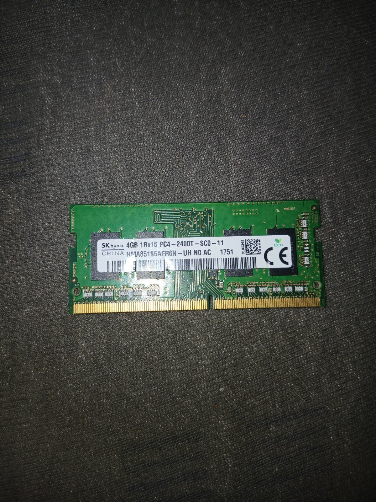 4GB DDR4 SODIMM RAM Geheugen voor Laptop (2400T), Computers en Software, RAM geheugen, DDR4, Ophalen of Verzenden, Zo goed als nieuw