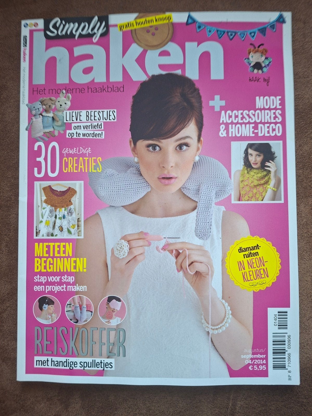 Simply Haken - Augustus/September 2014 - Haakblad, Ophalen of Verzenden, Gebruikt, Haken, Patroon of Boek
