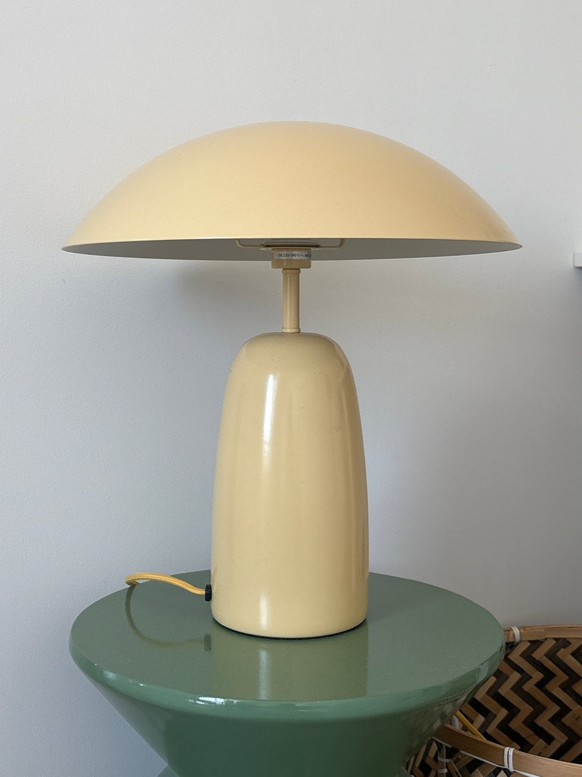 H&M Home Tafellamp -  Paddestoellamp geel, Huis en Inrichting, Lampen | Tafellampen, Ophalen, Gebruikt, Overige merken, Vintage