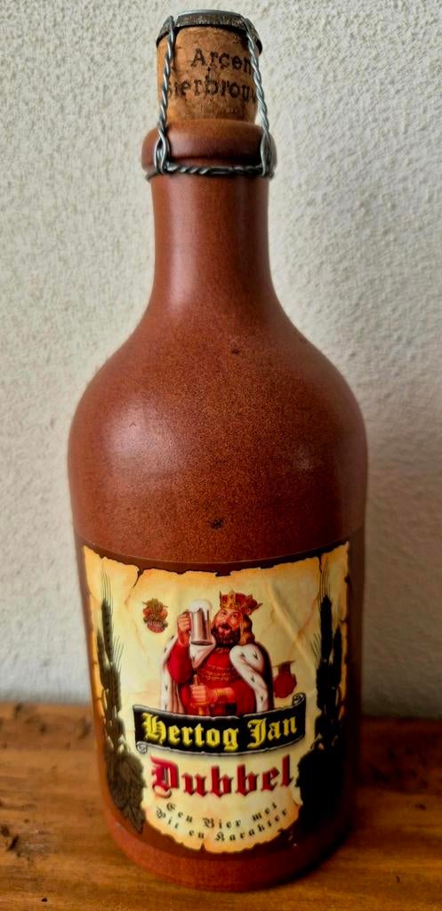 Kruikje HERTOG JAN dubbel bier 50 cl van 2000 Limburg, Verzamelen, Ophalen of Verzenden, Zo goed als nieuw, Flesje(s), Hertog Jan