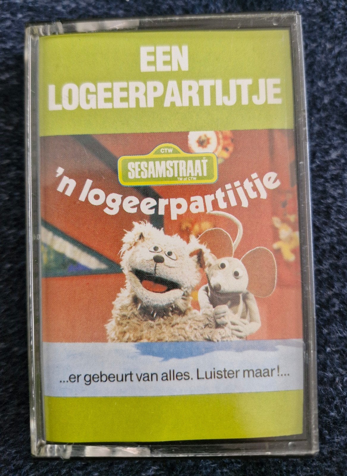 Sesamstraat: Een Logeerpartijtje - Cassettebandje, Gebruikt, Kinderen en Jeugd, 1 bandje, Ophalen of Verzenden