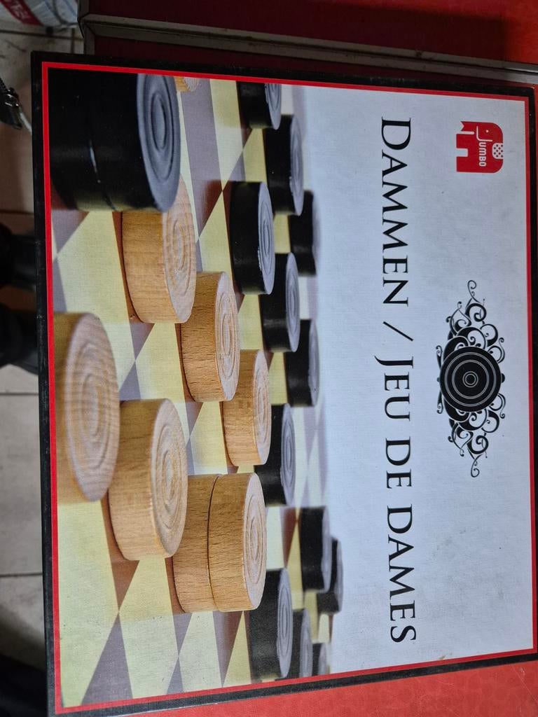 Dambord  spel, Rummikub, Hobby en Vrije tijd, Gezelschapsspellen | Bordspellen, Ophalen of Verzenden