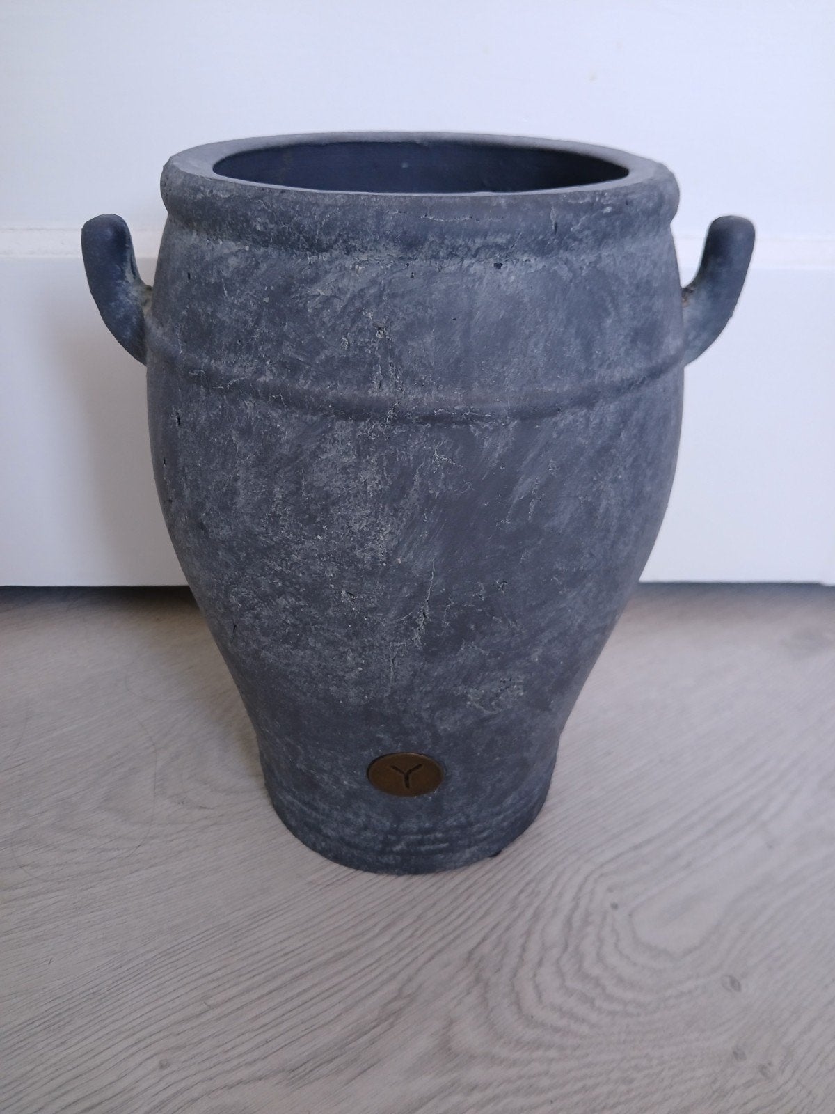 Brynxz vaas/pot - Nieuw met prijskaartje, Ophalen, Met patroon/structuur, Nieuw, Grijs
