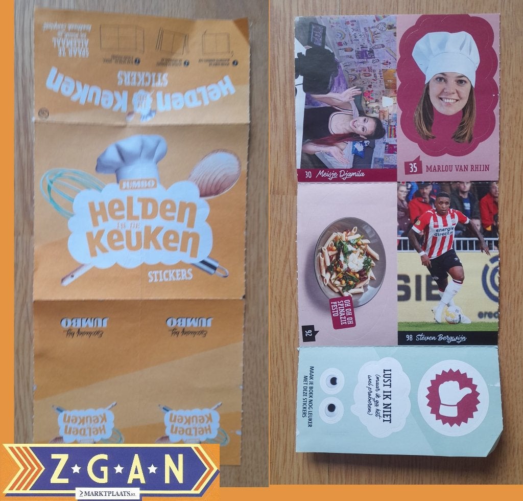 Helden in de Keuken stickers (jumbo), Jumbo, Ophalen of Verzenden