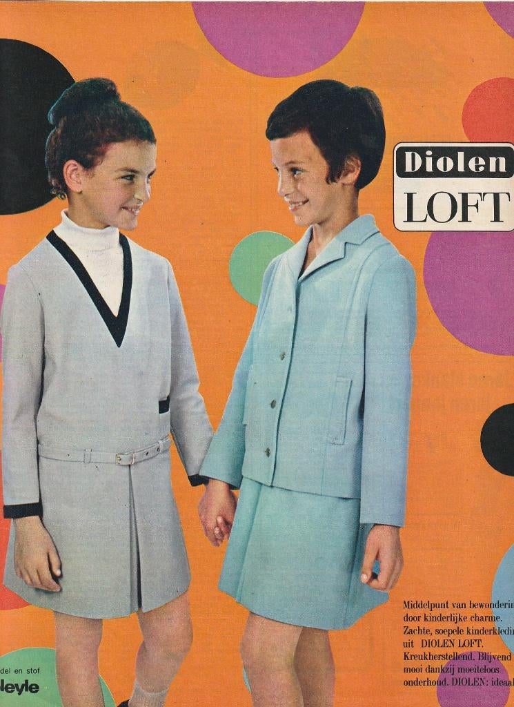 Retro reclame 1966 Bleyle kindermode meisjes jurkjes, Verzenden, Overige typen