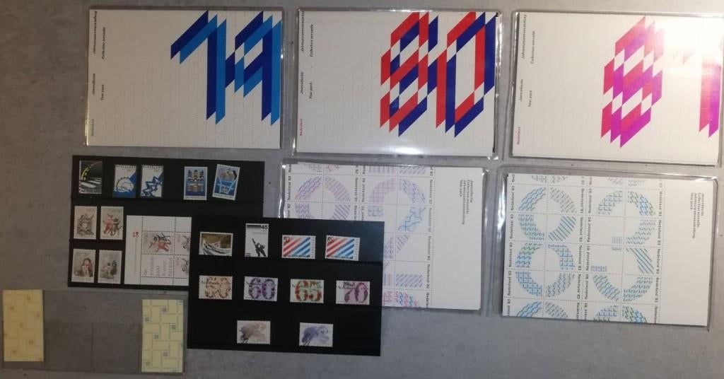 Postzegels NL Jaarcollecties, 1979, 1980, 1981, 1982 en 1983, Postzegels en Munten, Ophalen of Verzenden, Na 1940, Postfris