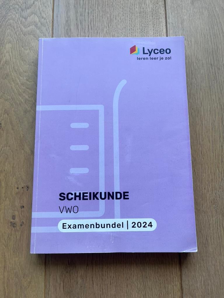 Lyceo Examenbundel Scheikunde VWO, Ophalen of Verzenden, Zo goed als nieuw, VWO, Scheikunde