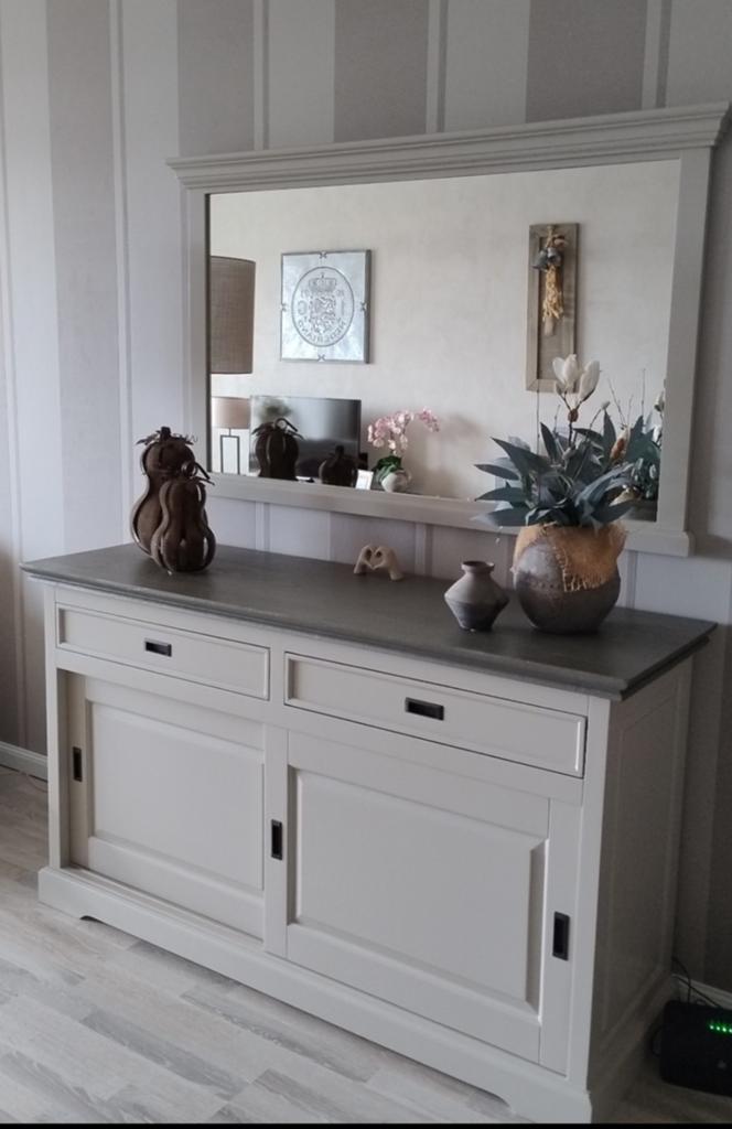 Te koop mooi landelijk dressoir met spiegel, Huis en Inrichting, Ophalen