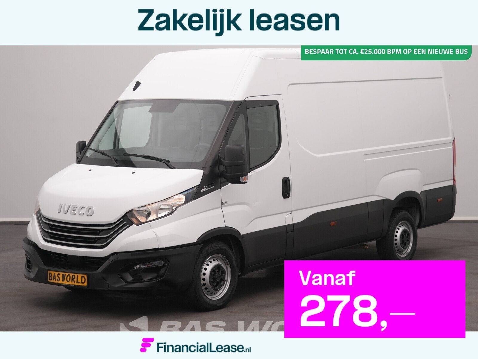 Iveco Daily 35S14 Automaat L2H2 Airco Cruise Camera 3520L L2, Automaat, Stof, Gebruikt, Euro 6