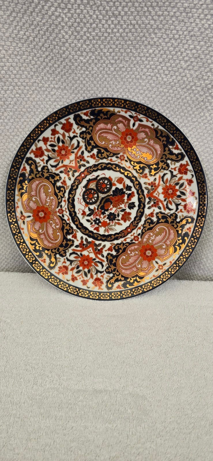 Vintage Japans Imari Bord "Gold Kabuki" | Sierbord Porselein, Antiek en Kunst, Ophalen of Verzenden