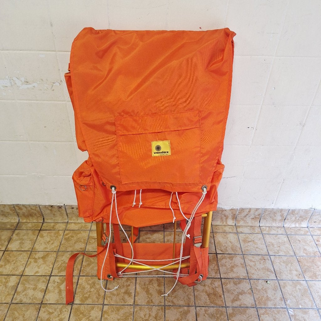 Vintage Vendex Rugzak / Rugtas met Aluminium Frame, 40 cm of meer, Gebruikt, -, -