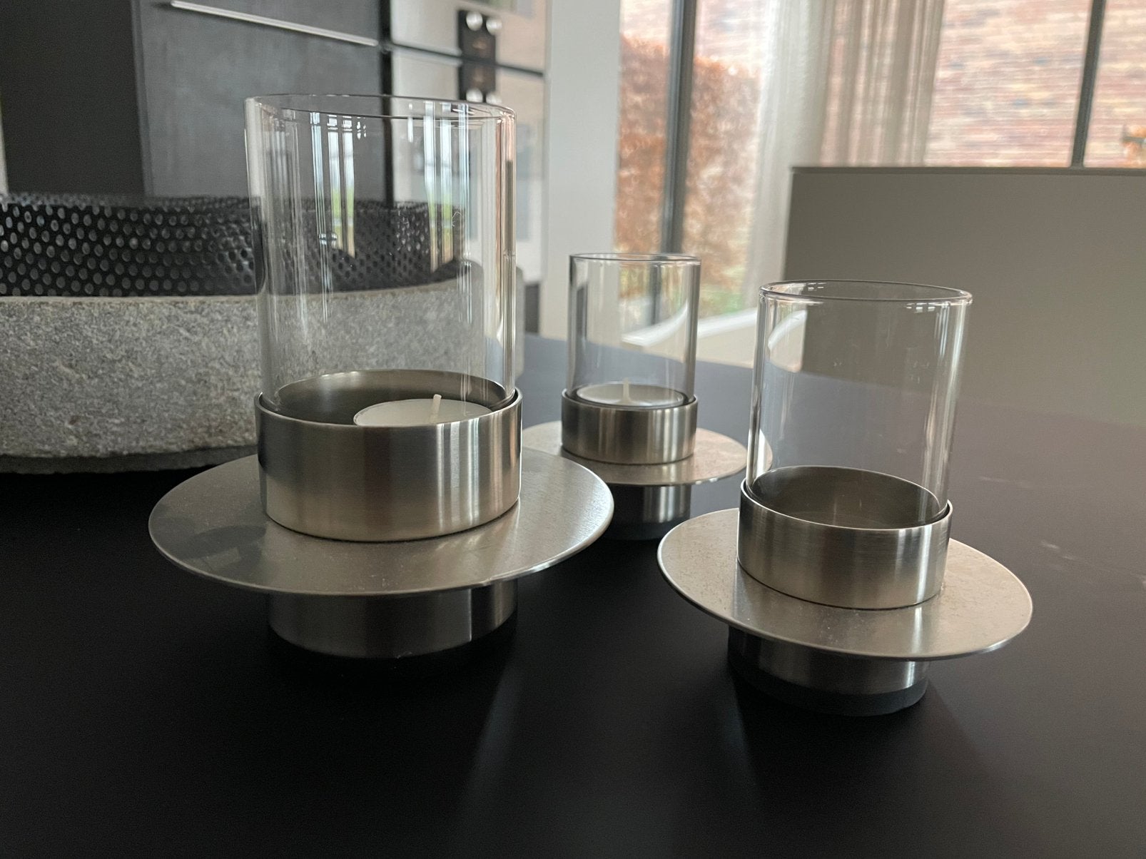 Rosendahl Copenhagen kandelaars, Ophalen of Verzenden, Zo goed als nieuw, Glas, Kandelaar