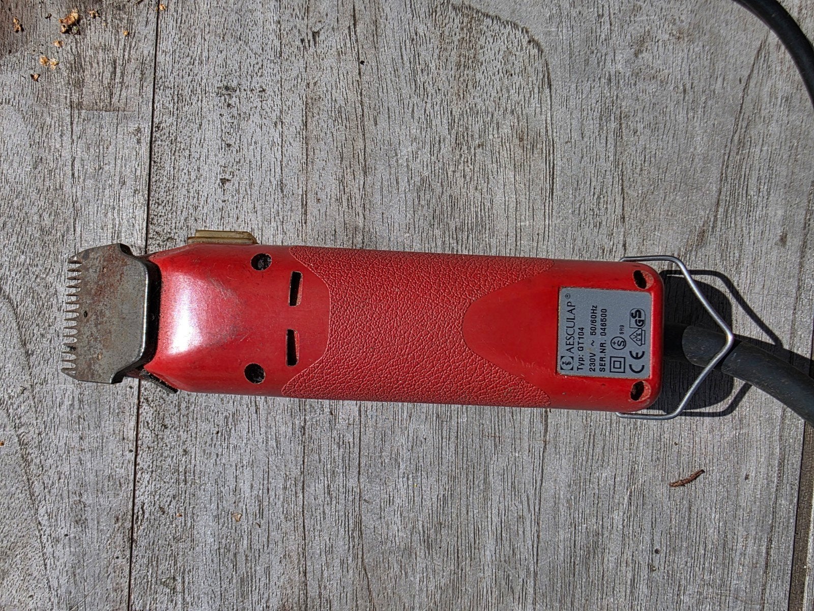 Scheermachine hond, Aesculap, Ophalen, Gebruikt