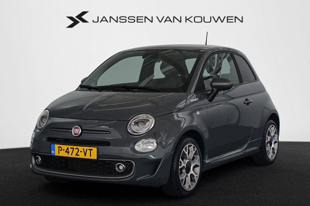 Fiat 500 1.0 Hybrid Sport Panoramadak Climate Control Apple, Stof, 4 stoelen, Origineel Nederlands, Bedrijf