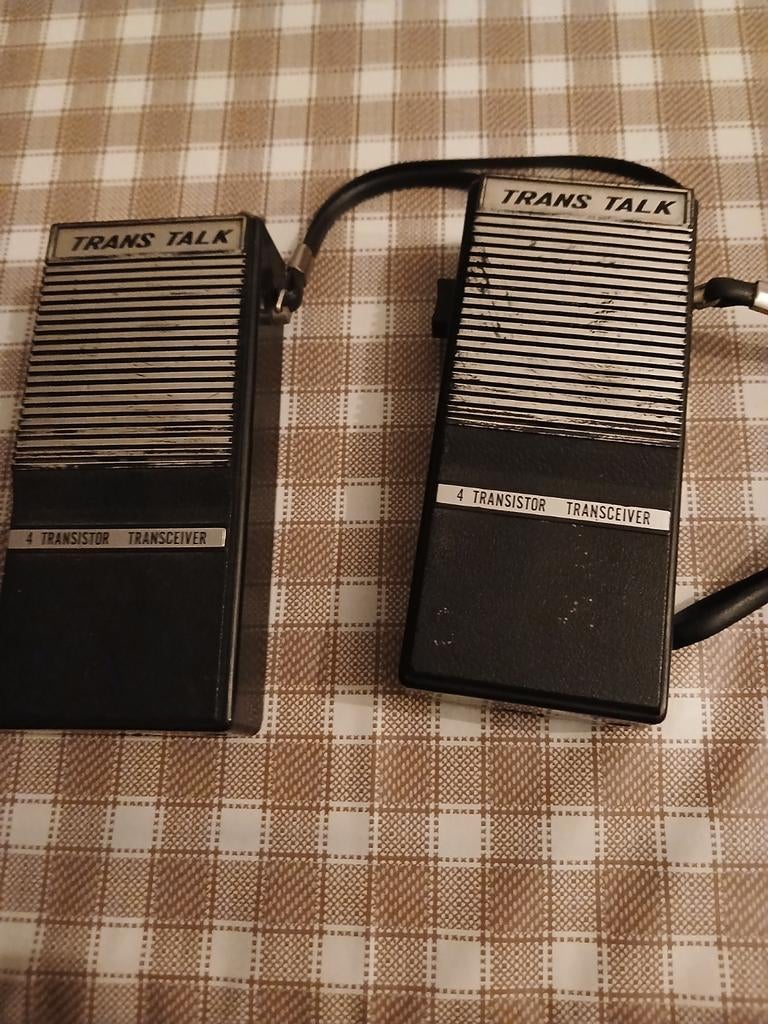Vintage Transtalk Walkie Talkies - Verzamelaarsobject, Telecommunicatie, Portofoons en Walkie-talkies, Gebruikt, Portofoon of Walkie-talkie