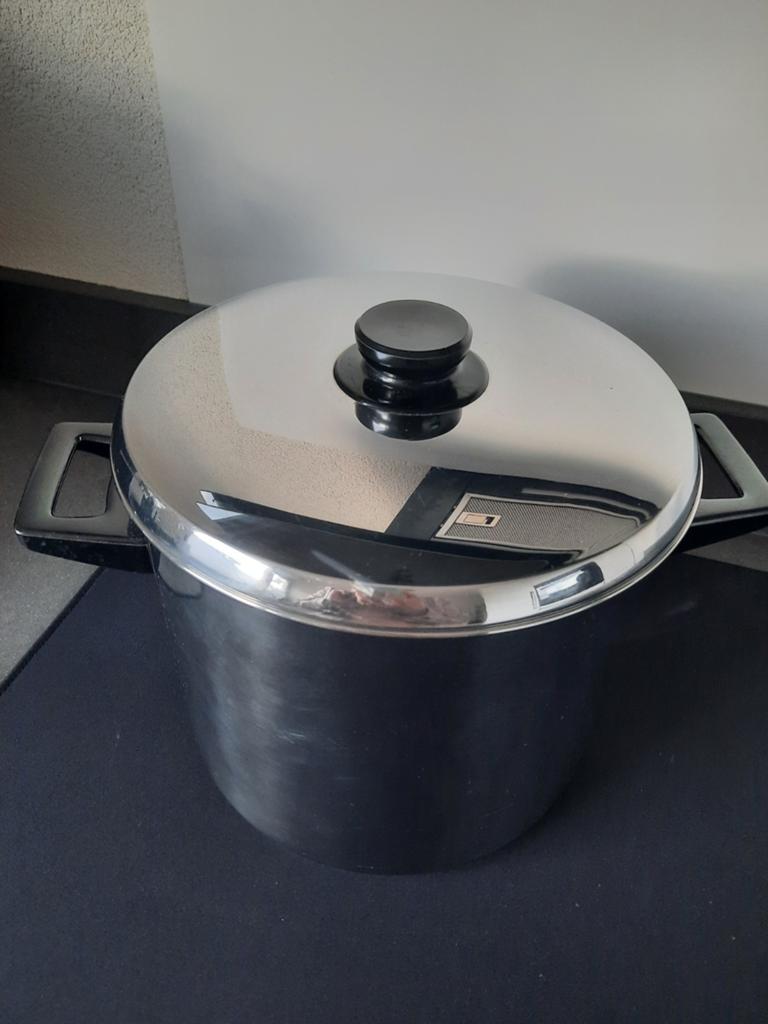 Frituur/ kookpan, 4 liter of meer, Ophalen of Verzenden, Gebruikt, Uitneembare binnenpan