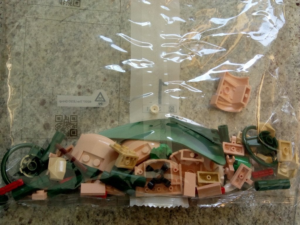 LEGO alleen RECHTE Roos bloem uit set 10280, Ophalen of Verzenden, Zo goed als nieuw, Losse stenen, Lego