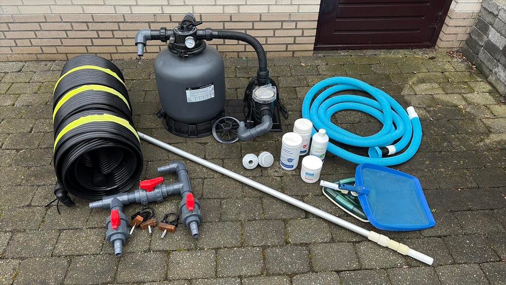 Zwembad set, Tuin en Terras, Ophalen, Zo goed als nieuw, Rechthoekig, Minder dan 80 cm