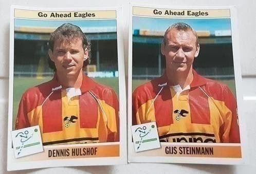 Panini voetbal 95 los te koop Go Ahead Eagles 256, 261, Ophalen of Verzenden, Zo goed als nieuw, Overige binnenlandse clubs, Poster, Plaatje of Sticker