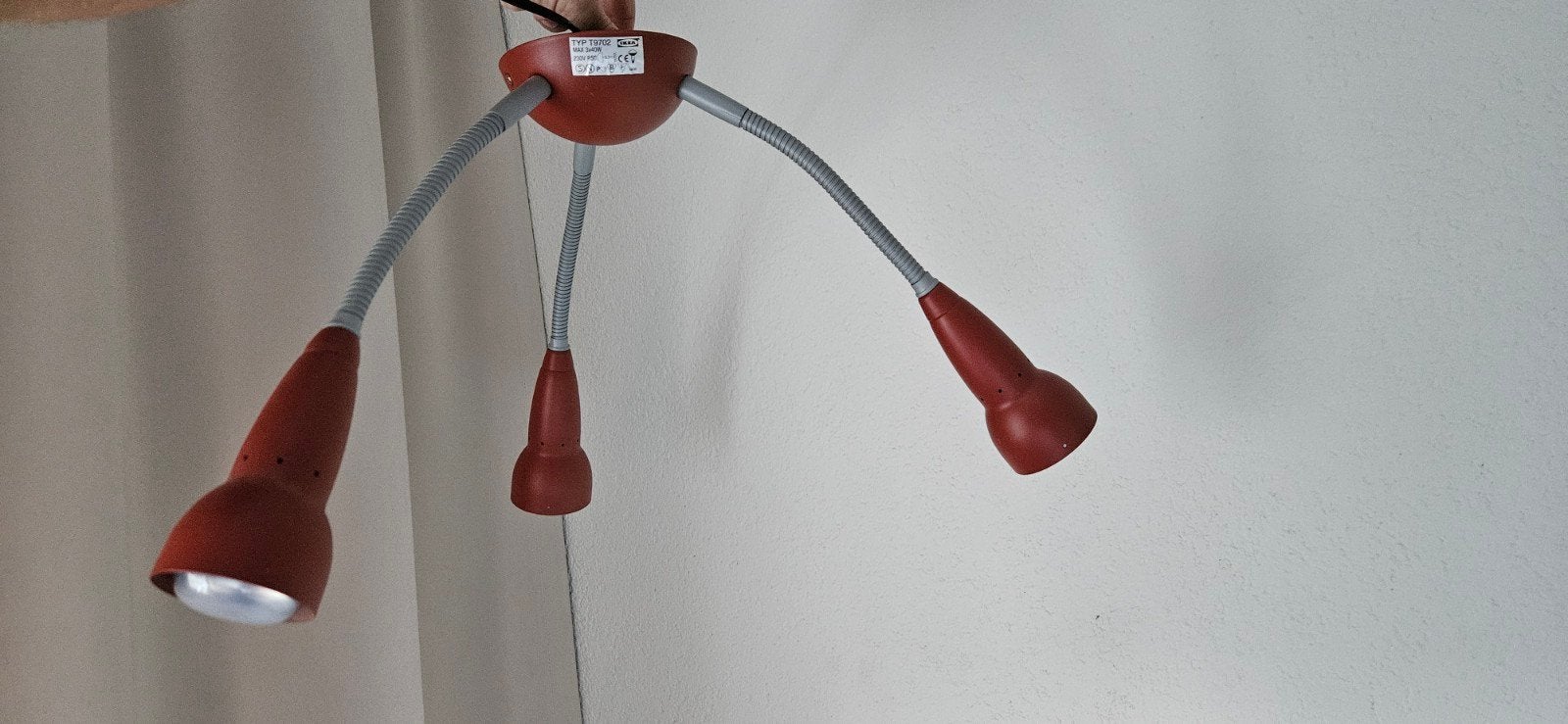 Vintage IKEA Plafondlamp -t9702, Gebruikt, Ophalen of Verzenden, Vintage, Retro, Modern, Minder dan 50 cm