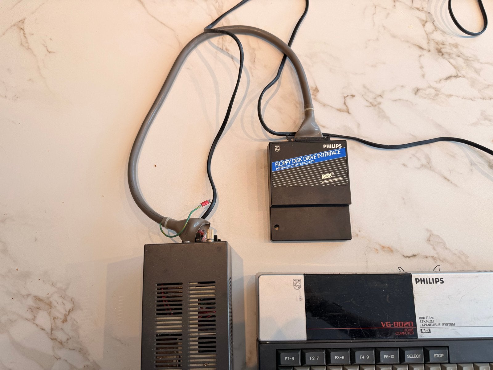 Philips MSX VG-8020 computer met floppy drive en interface, Ophalen of Verzenden