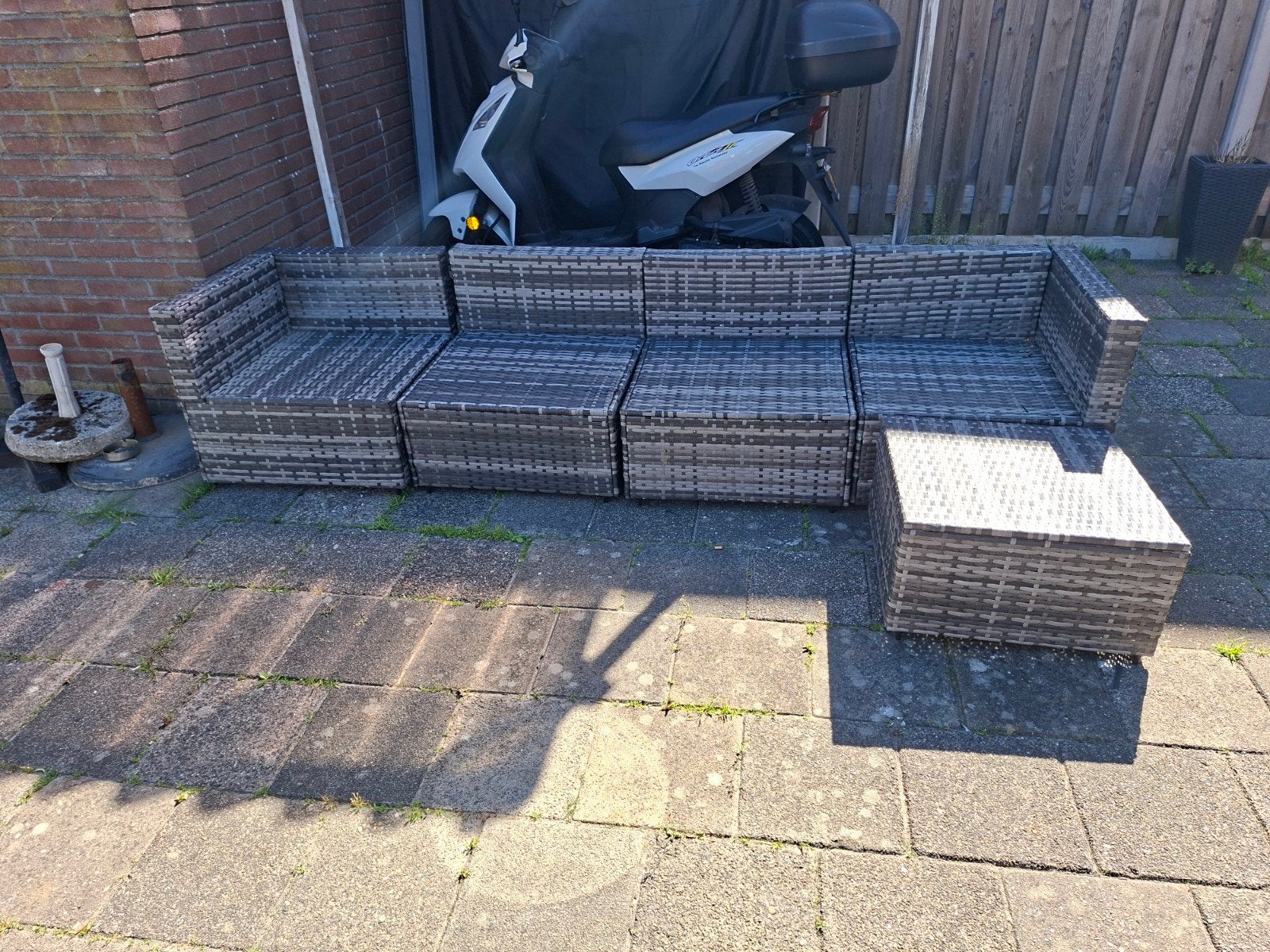 Loungebank te koop, Ophalen, Zo goed als nieuw, Aluminium